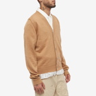 Maison Margiela Men's Distressed Insert Cardigan in Camel