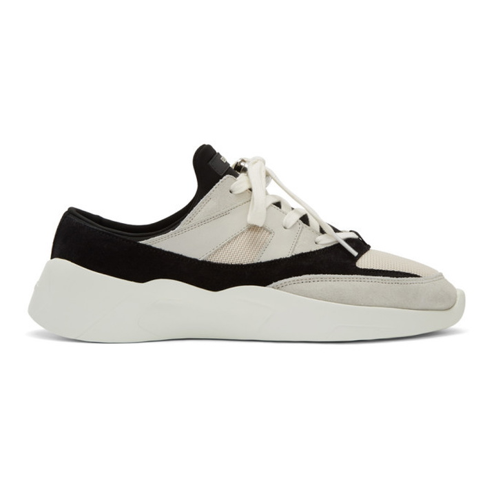 Photo: Essentials Black and Off-White Backless Sneakers
