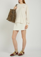 Spence Court Piqué Ponte Mini Tennis Skirt White