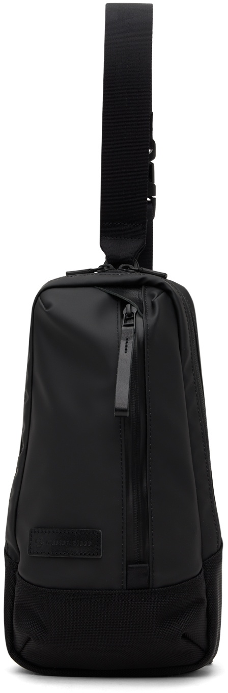 Photo: master-piece Black Slick Leather Sling Bag