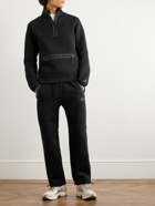 Nike - Straight-Leg Logo-Print Cotton-Blend Tech Fleece Sweatpants - Black