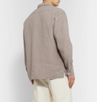 Pilgrim Surf Supply - Vincent Camp-Collar Textured-Linen Shirt - Neutrals