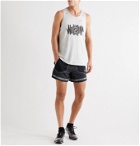 Nike Running - Rise 365 Wild Run Logo-Print Perforated Stretch-Jersey Running Tank Top - Neutrals