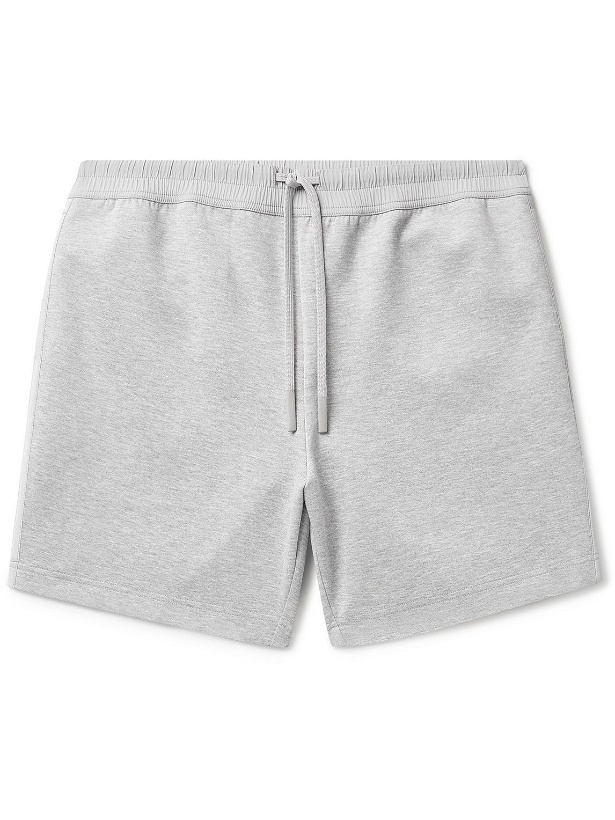 Photo: Theory - Bray Stretch-Jersey Drawstring Shorts - Gray