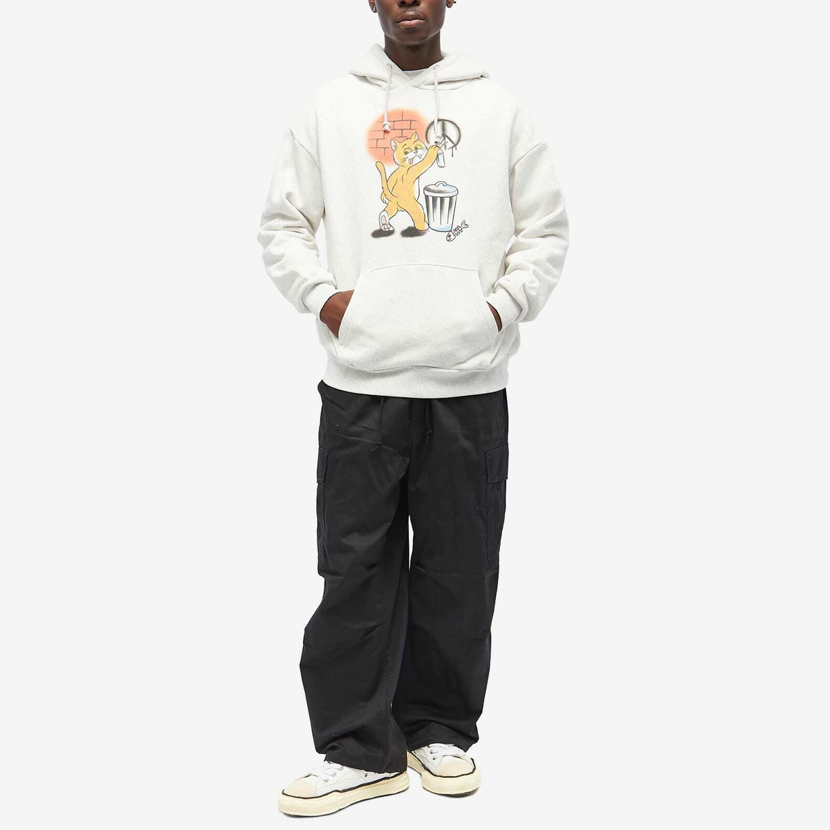 Flagstuff Men's x Lions NYC Hoodie in Grey