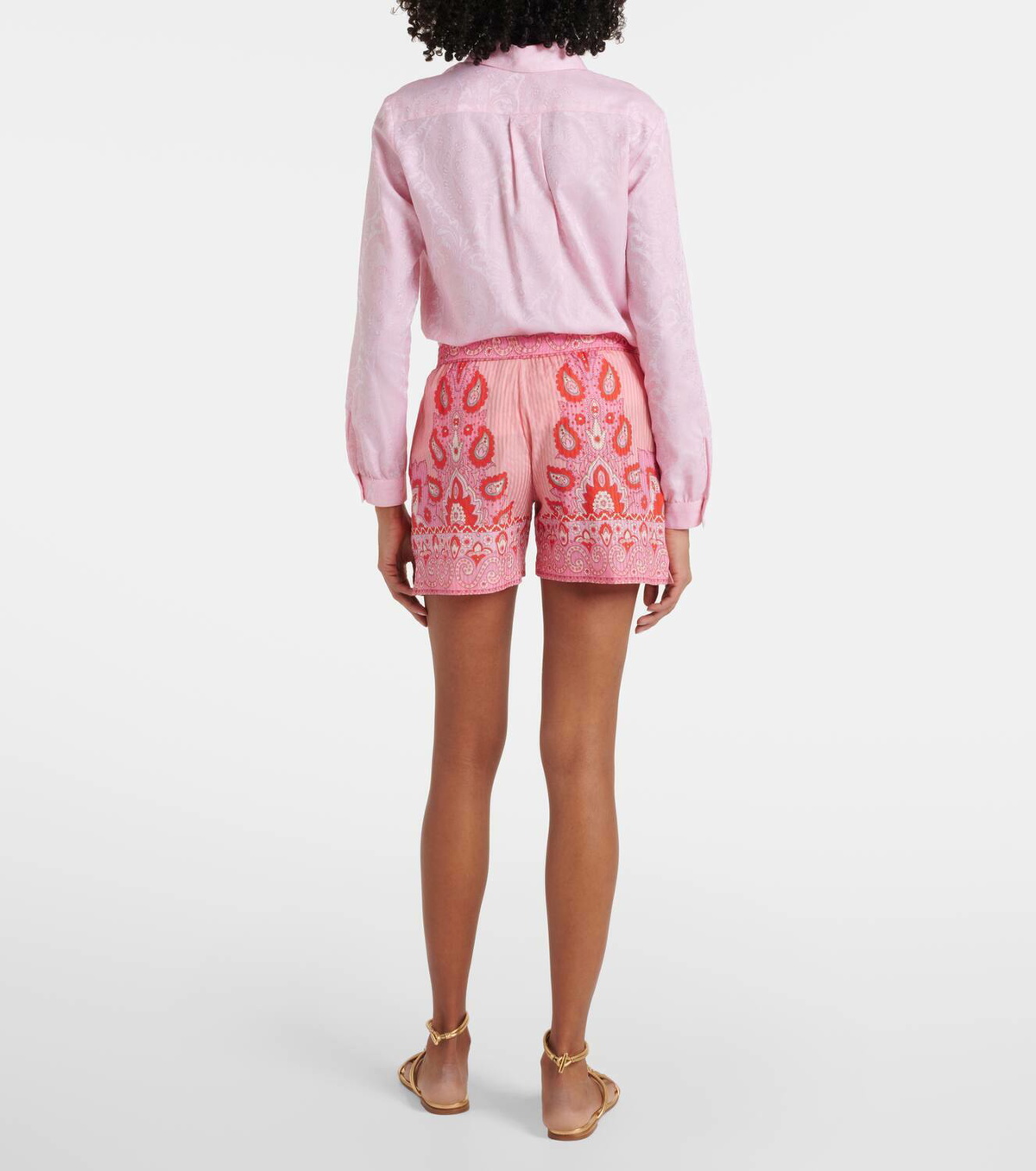 Etro Paisley cotton and silk shorts