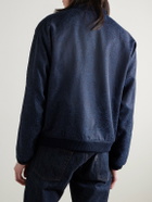 Blue Blue Japan - Satin-Jacquard Bomber Jacket - Blue