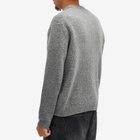 Maison Kitsuné Men's Dressed Fox Intarsia Jumper in Medium Grey Melange