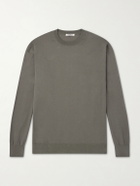 Auralee - Luster Knitted T-Shirt - Green