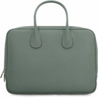 Valextra My Logo Leather Briefcase