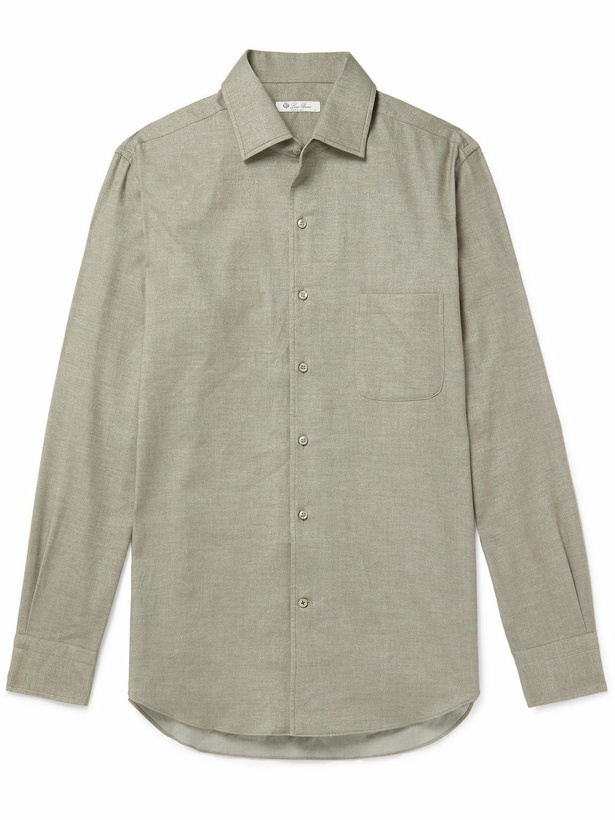 Photo: Loro Piana - Andre Ginestra Garment-Dyed Cotton Shirt - Brown