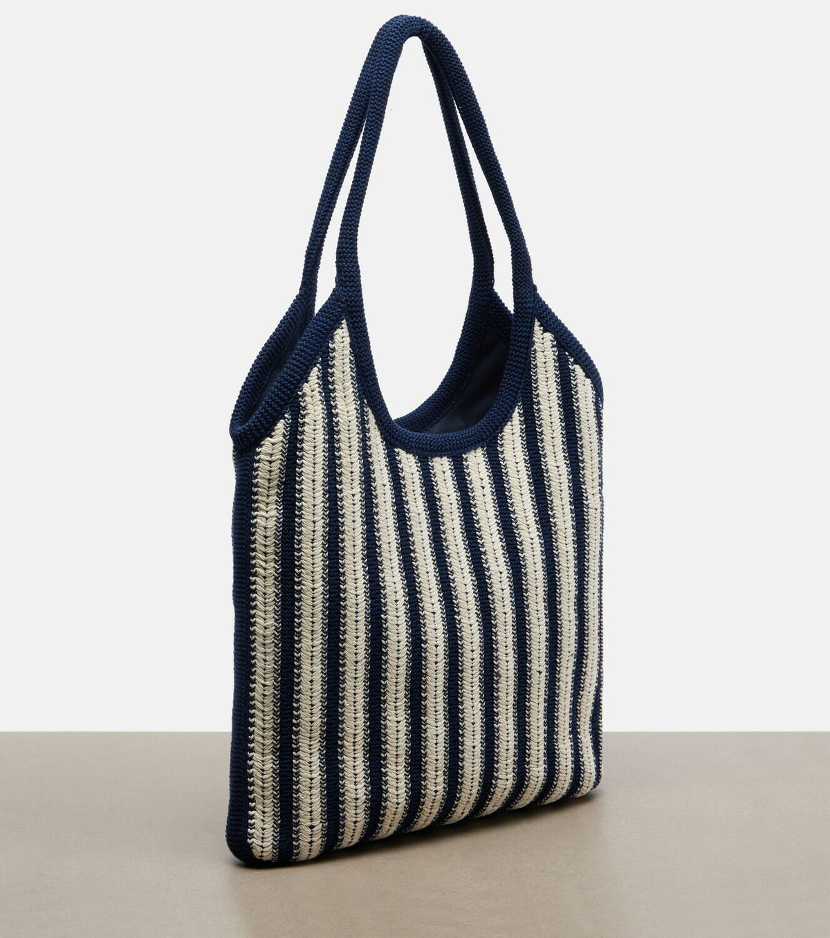 Miu Miu Ivy striped crochet shoulder bag