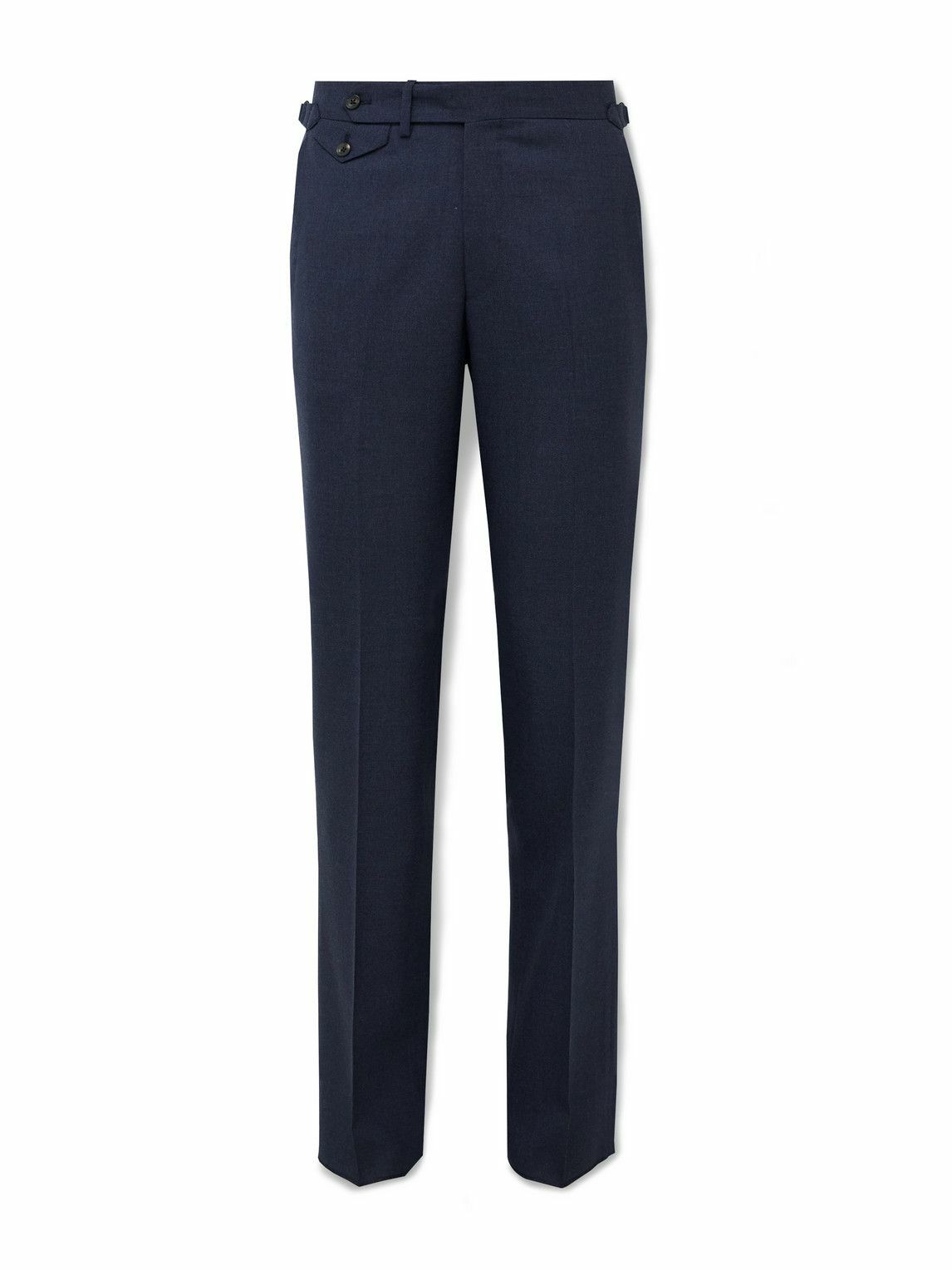 J. Mueser - Slim-Fit Straight-Leg Virgin Wool Suit Trousers - Blue