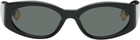 JACQUEMUS Black 'The Ovalo' Sunglasses