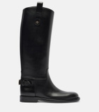 Burberry Cavalier leather knee-high boots