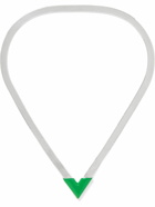 Bottega Veneta - Sterling Silver and Enamel Chain Necklace