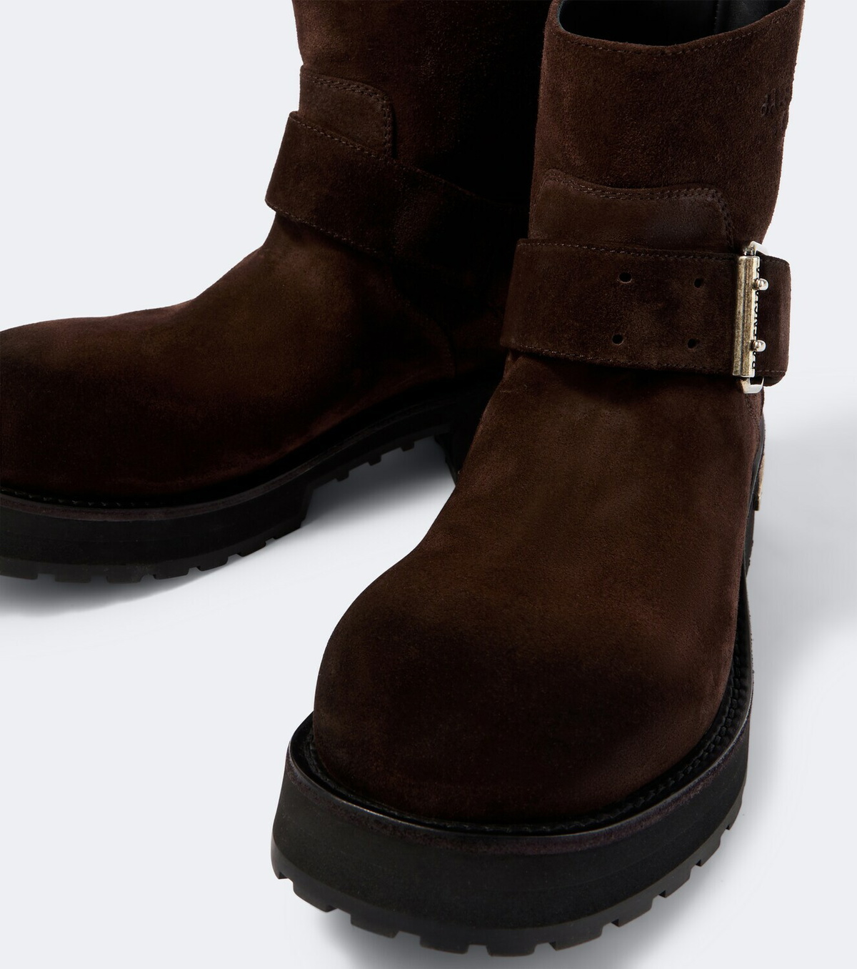 Balenciaga Venom suede biker boots