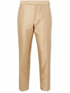TOM FORD - Shelton Straight-Leg Cotton-Blend Suit Trousers - Gold