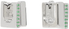 Tom Wood SSENSE Exclusive Silver Step Huggie Earrings