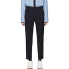 Marni Navy Tropical Wool Trousers