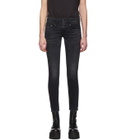R13 Black Skinny Boy Jeans