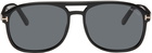 TOM FORD Black Aviator Sunglasses