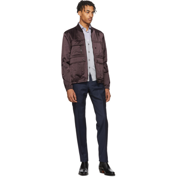 Ermenegildo Zegna Purple XXX Bomber Jacket Ermenegildo Zegna