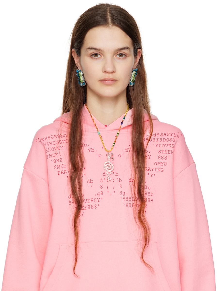 Collina Strada Multicolor Tattoo Snail Necklace