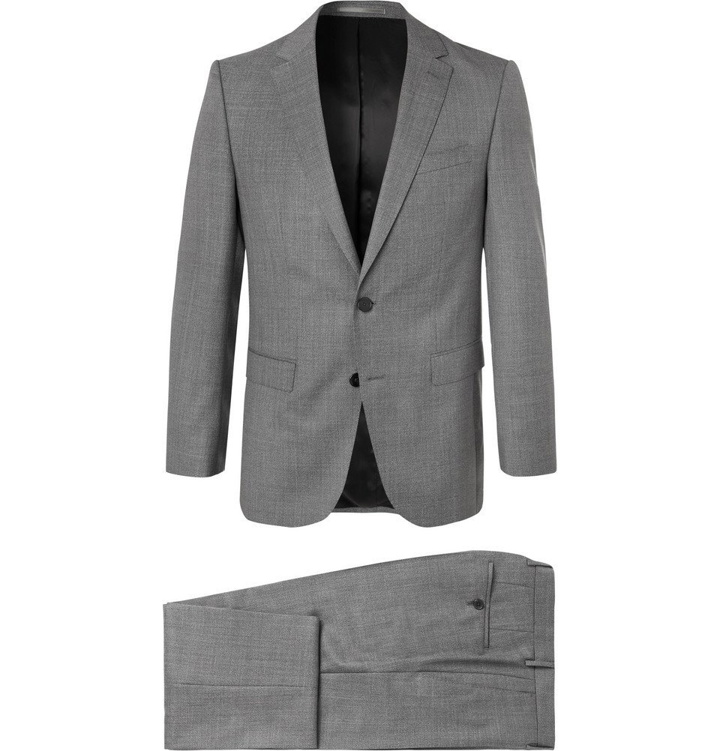 Photo: Hugo Boss - Grey Novan/Ben Slim-Fit Mélange Super 120s Virgin Wool Suit - Men - Gray