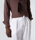 Fedeli Bonifacio linen tapered pants