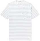 Alex Mill - Slim-Fit Striped Slub Cotton-Jersey T-Shirt - Sky blue