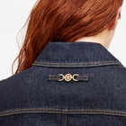 Versace Women's Denim Jacket in Dark Blue