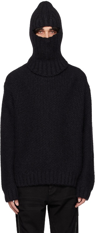 Photo: Givenchy Black Balaclava Sweater