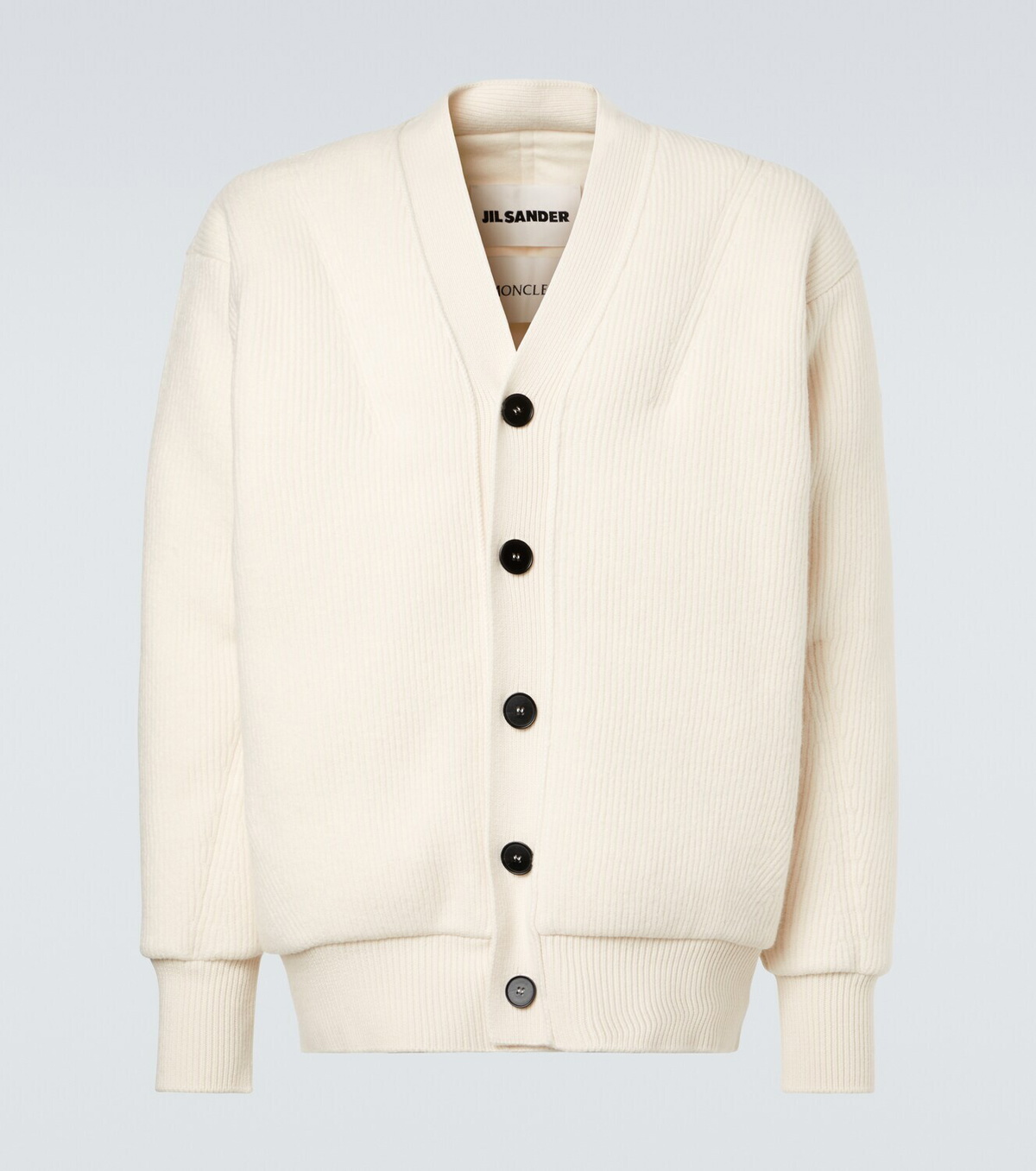 Moncler Genius x Jil Sander virgin wool down cardigan