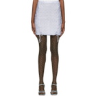 Gauntlett Cheng SSENSE Exclusive Purple V Miniskirt