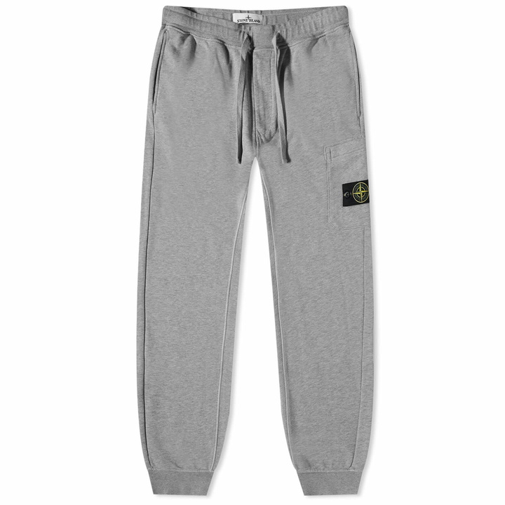 Photo: Stone Island Men's Garment Dyed Pocket Jogger in Grey Marl