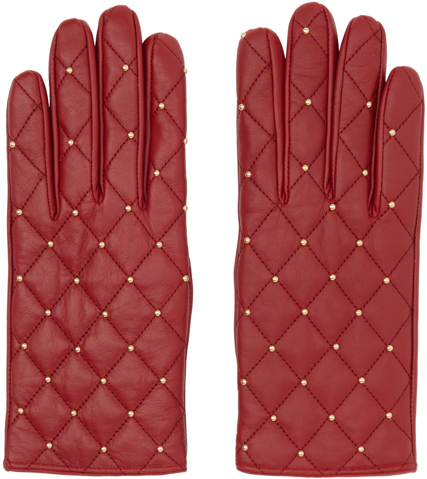 Ernest W. Baker Red Studded Gloves Ernest W. Baker