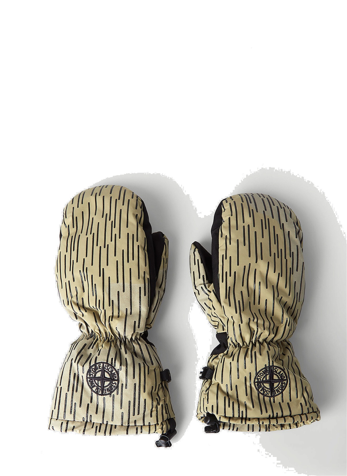 Photo: Logo Embroidery Mittens in Beige