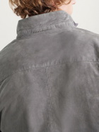 Polo Ralph Lauren - Suede Bomber Jacket - Gray