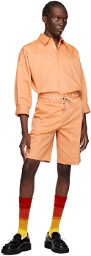 Marni Orange Drawstring Shorts