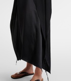 The Row Kylo ruffled silk midi dress