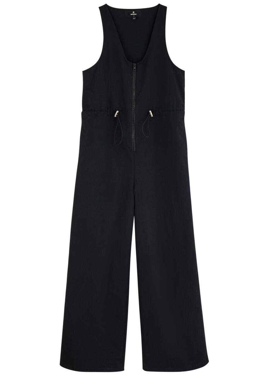 Represent Subway Wide-leg Nylon Jumpsuit Black