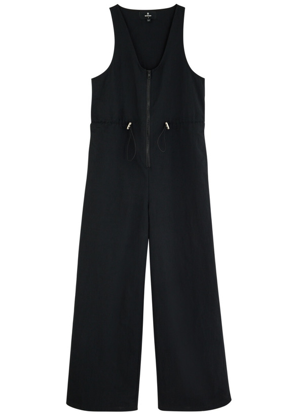 Photo: Represent Subway Wide-leg Nylon Jumpsuit Black