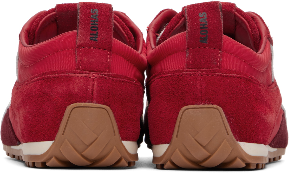 Alohas Red Tb.304 Nylon Leather Sneakers