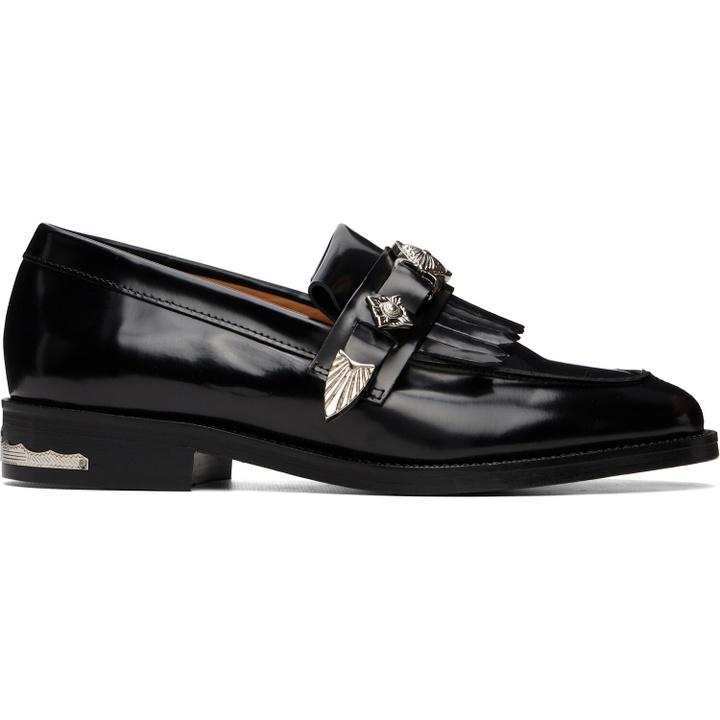 Photo: Toga Pulla Black Metal Loafers