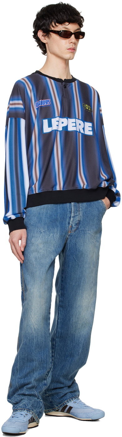 le PÈRE Blue Straight Jeans