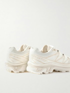 Salomon - XT-6 Rubber-Trimmed Mesh Sneakers - White