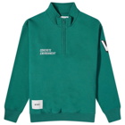 WTAPS Men's 05 Quarter Zip Sweatshirt in Green