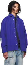 B1ARCHIVE Blue Oversized Long Sleeve Shirt