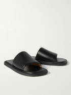 Bottega Veneta - Leather Slides - Black